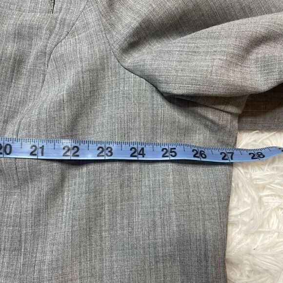 Lane Bryant Gray One Button Business Office Blazer Womens Size 24 Jacket - Picture 8 of 12